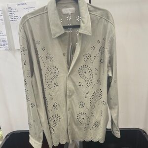 Kith Light Gray Men's Button Down Shirt